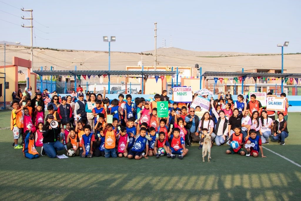 Fútbol Más y Hortifrut expanden su alianza en beneficio de niños, niñas y adolescentes de Salaverry