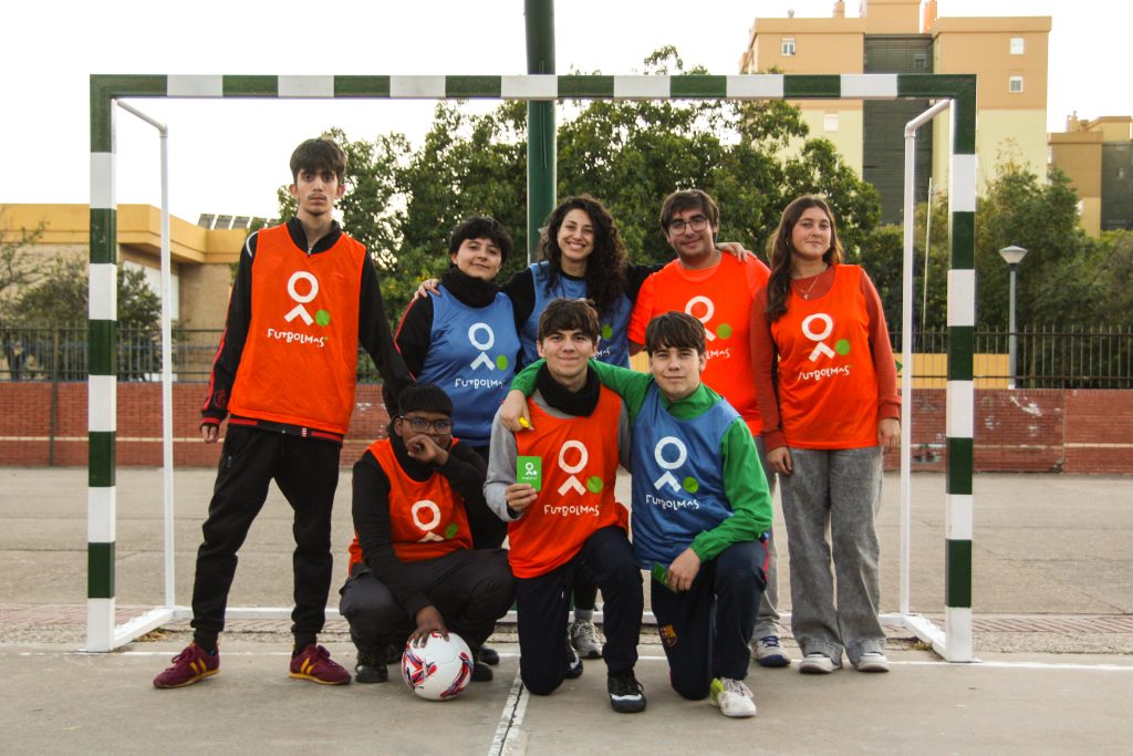 Grupo de jovenes lideres de Futbol Mas en Sevilla Espana Futbolmas